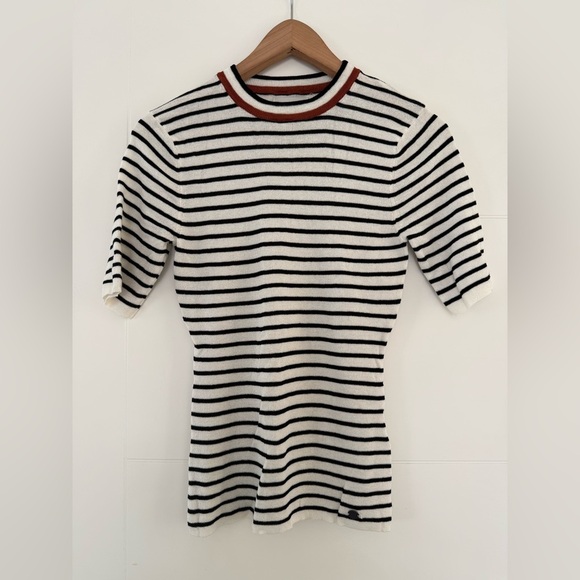 Numph Tops - Numph Lightweight Striped Knit Crewneck, size large.